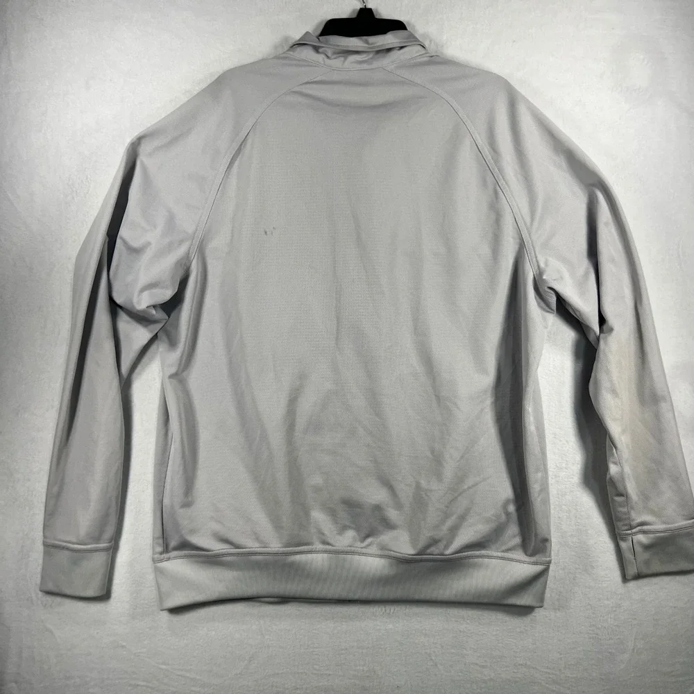 Nike Y2K Men's Track Jacket Gray Orange Stripe Full Zip Athletic Sportswear XL